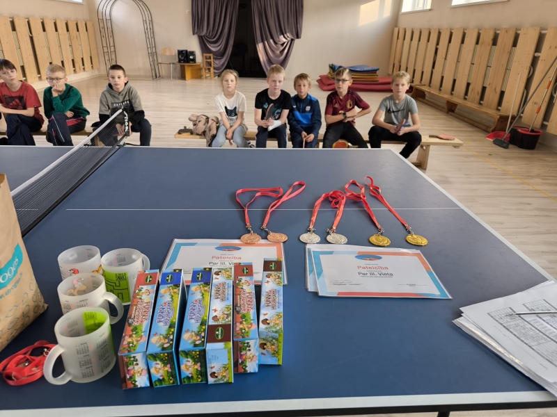 2025. gada 22. oktobrī notika starpklubu galda tenisa turnīrs junioru grupai.