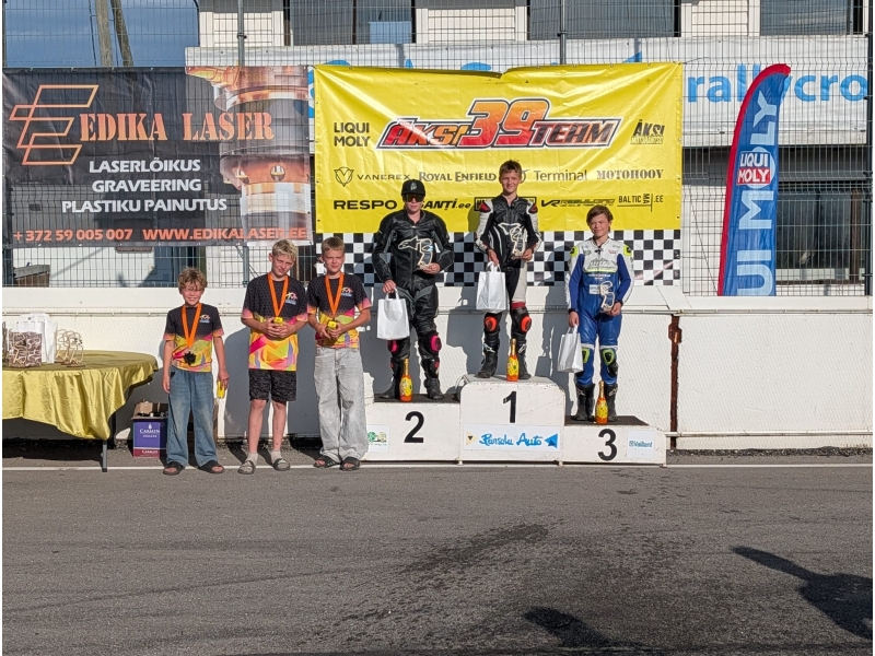BJC "Jaunība" sportisti veiksmīgi aizvada Latvijas un Igaunijas čempionāta 3. posmu Kulbilohu trasē