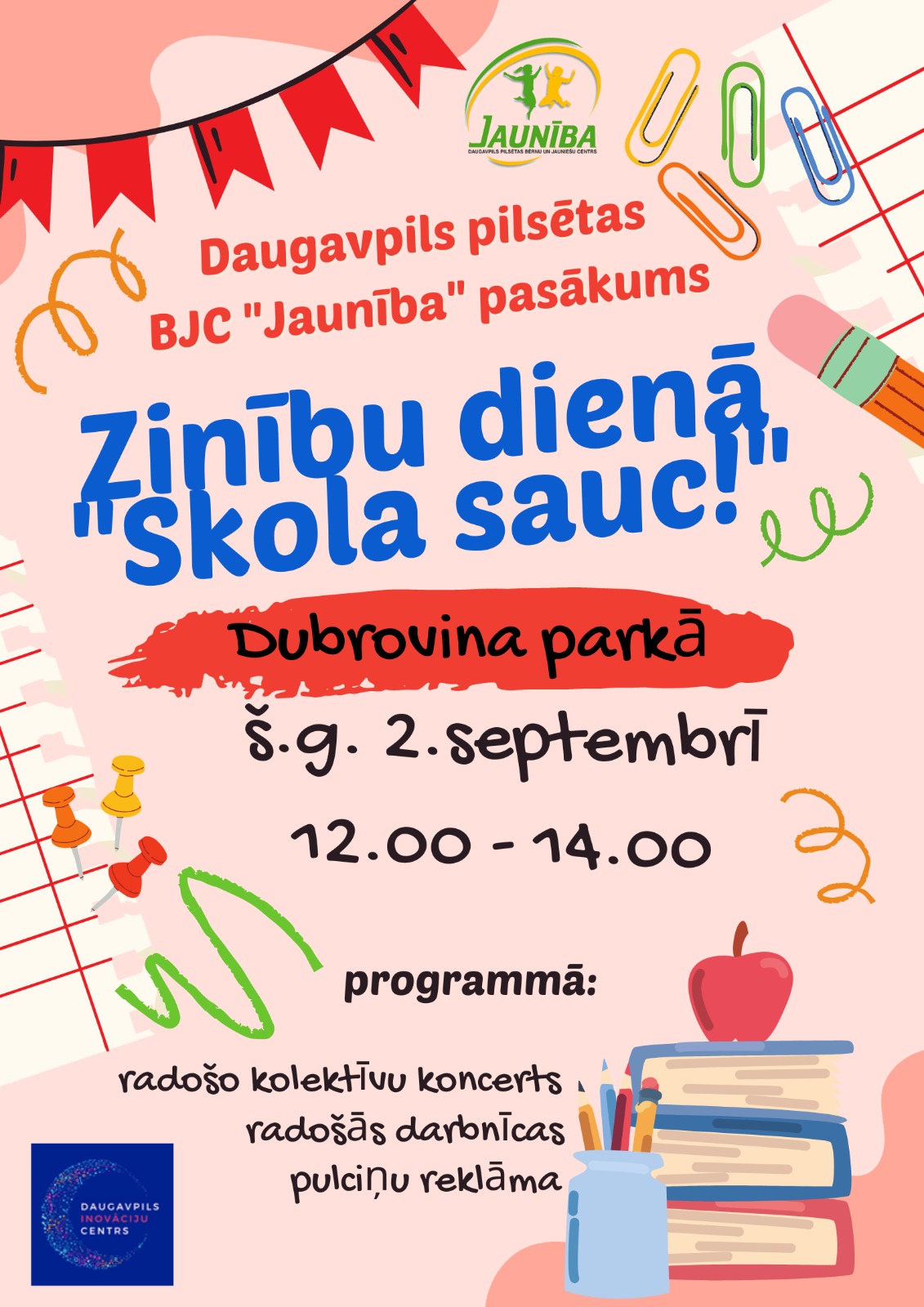 Zinību dienas pasākums "Skola sauc"!