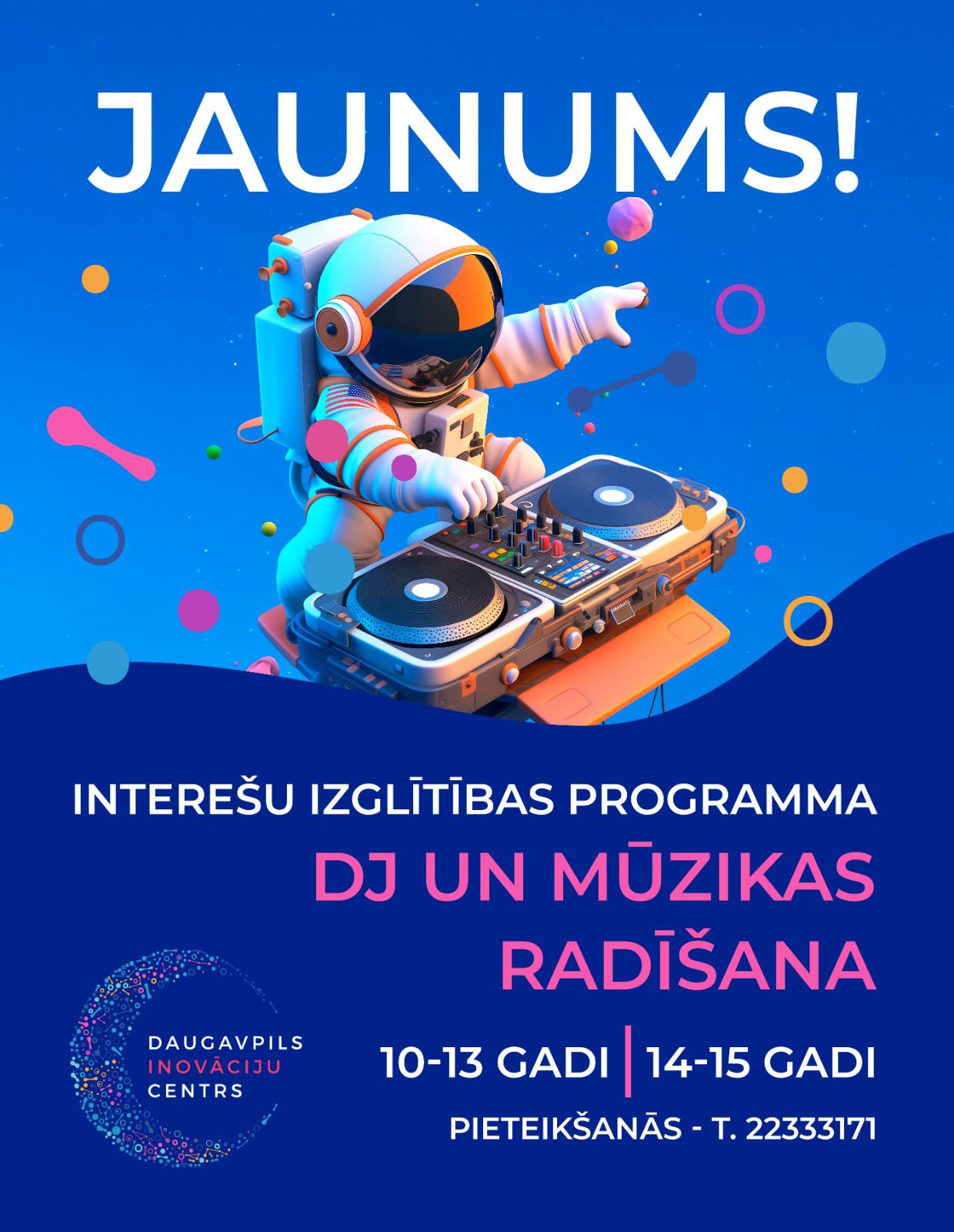 Jauna interešu izglītības programma - "DJ un mūzikas radīšana"