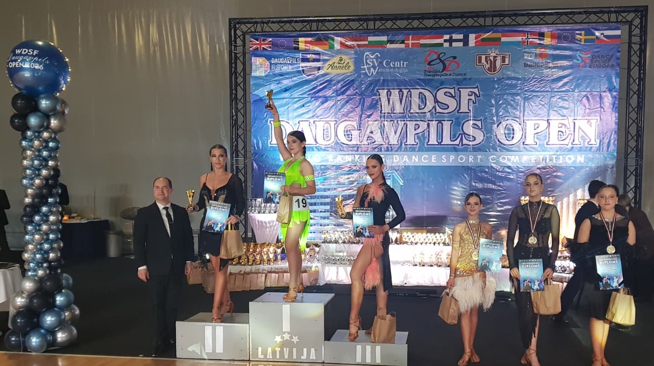 26.04.2025 Daugavpils Olimpiskajā centrā notika starptautiskās sacensības sporta dejās WDSF (World Dance Sport Federation) Daugavpils Open 2026